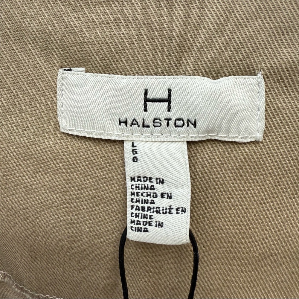 Halston Women Belted Solid Basic Shorts Size Large - image 7